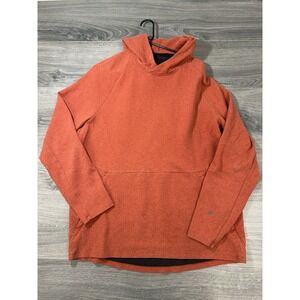 Lululemon At Ease Hoodie Heather Aztec Brick Pullover Orange Men's Size XL
